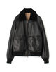 Nappa leather bomber jacket