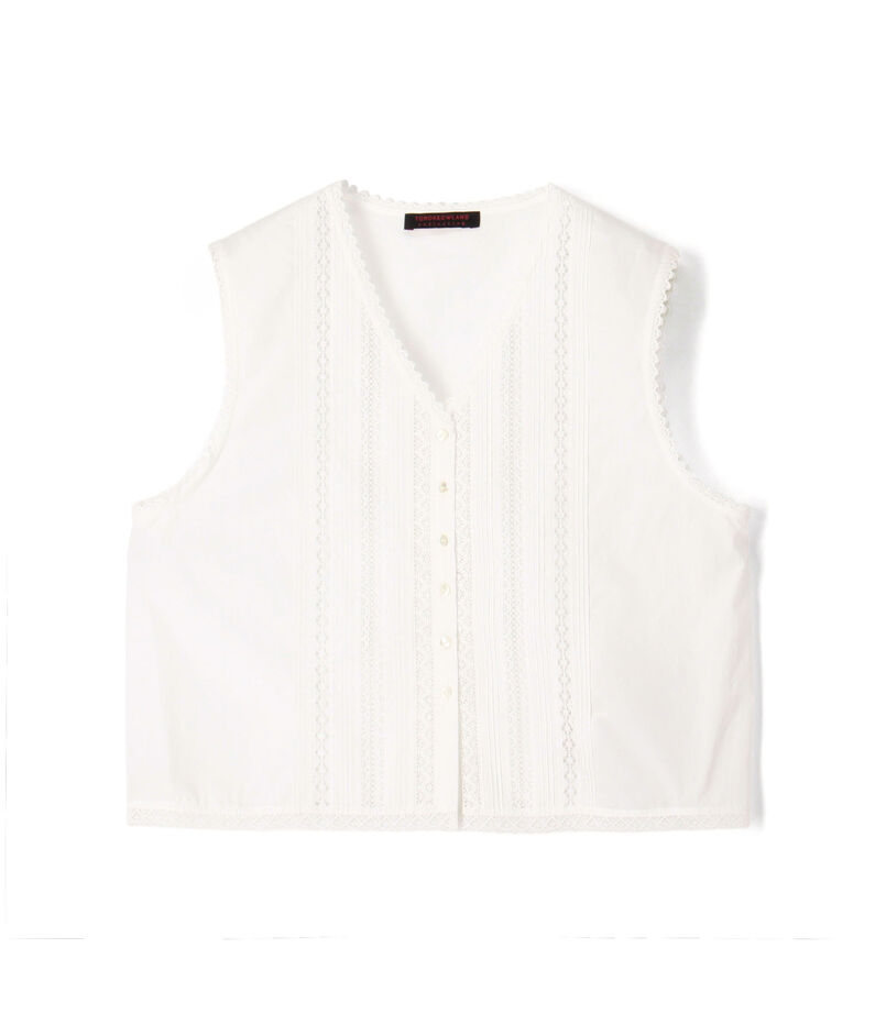 コットンコンビネーション ショートブラウス