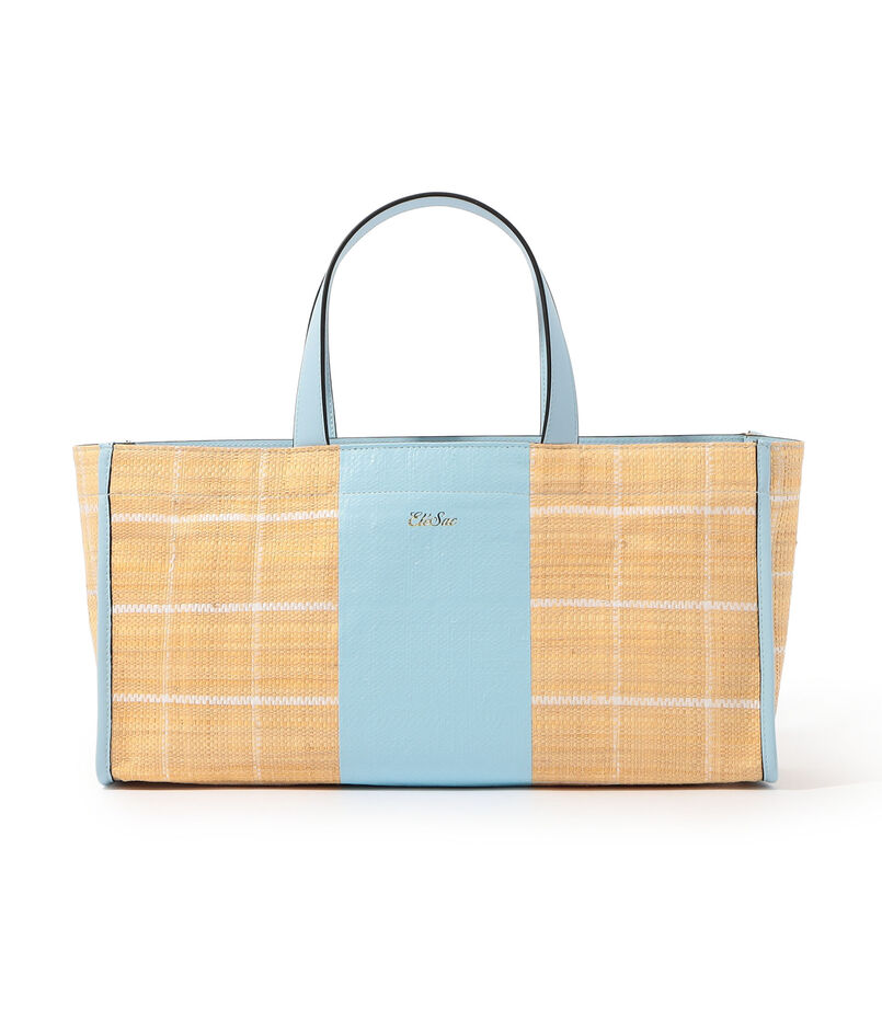 Ele`Sac CHECK WIDE TOTE バッグ