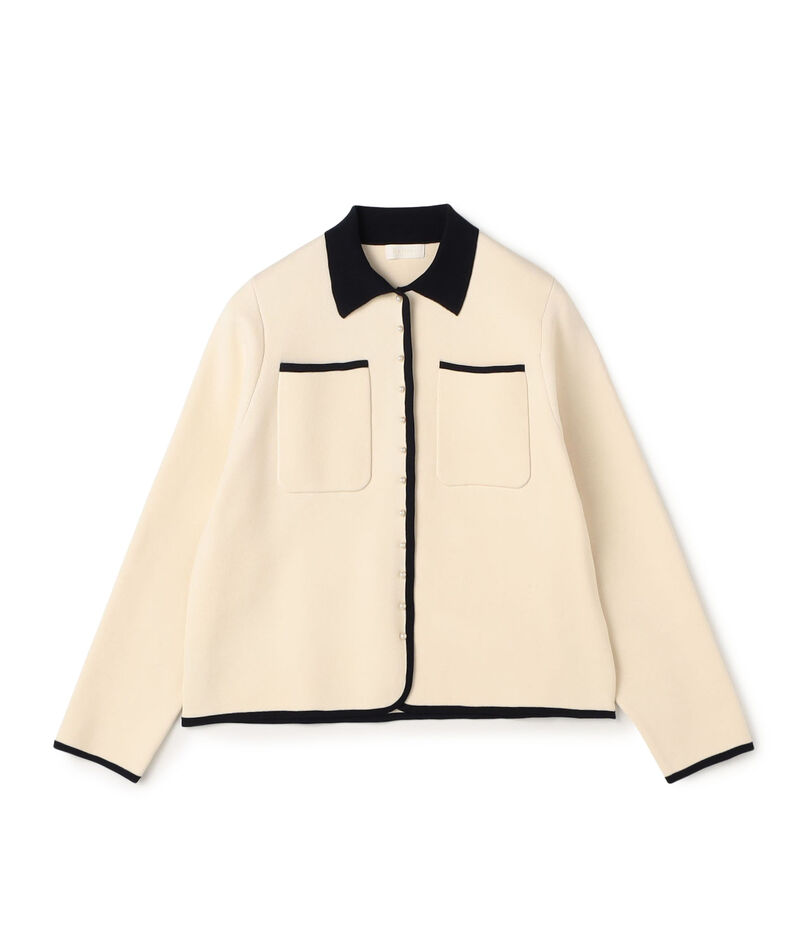 【WEB先行予約】パールコンビ シャツカーディガン