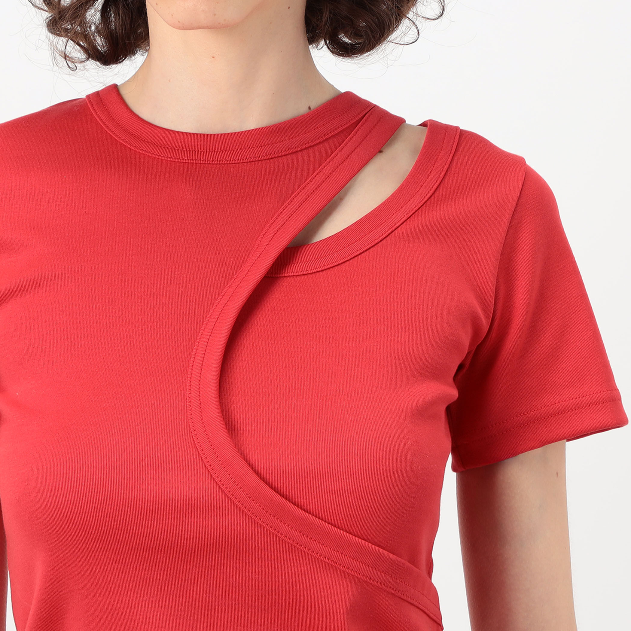 HYKE LAYERED SHORT-SLV TEE レイヤードTシャツ｜トゥモローランド