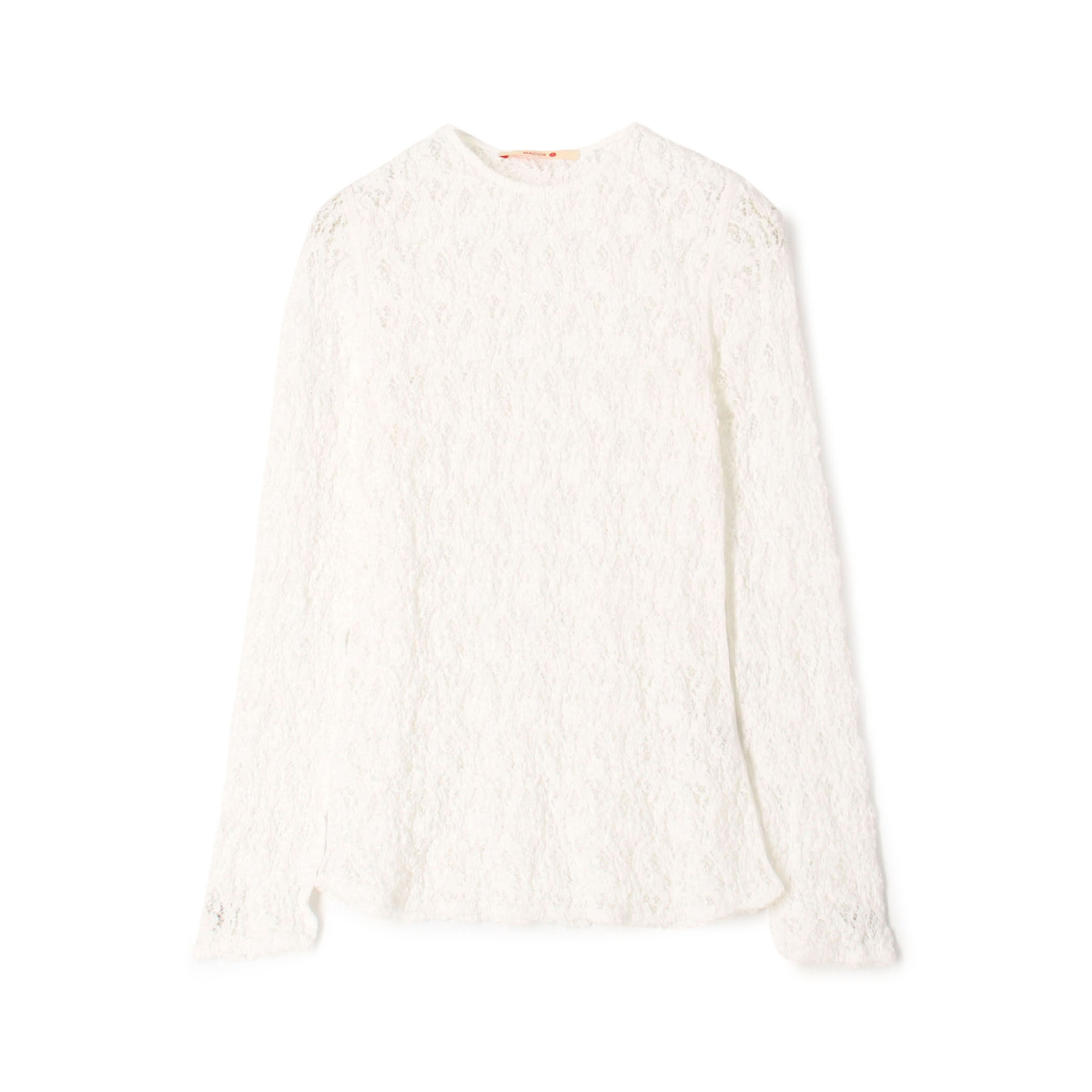 BACCA ストレッチレース ロングスリーブプルオーバー　値札付き BACCA ストレッチレース ロングスリーブプルオーバー 値札付き