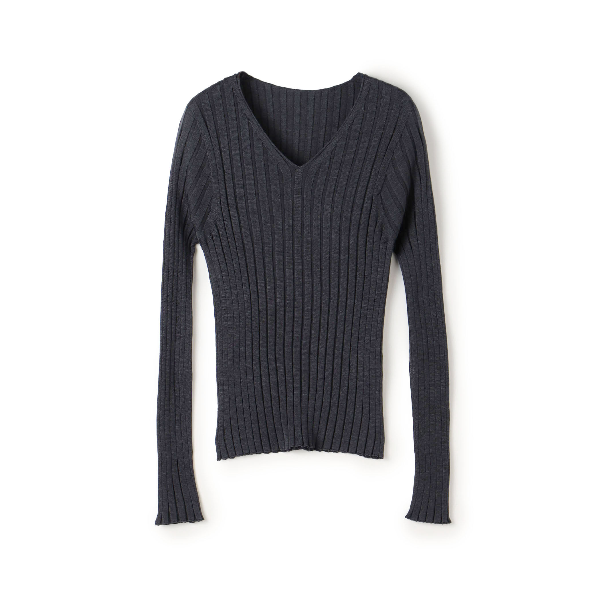 ドメスティックスパンシルク Vネックプルオーバー｜トゥモローランド