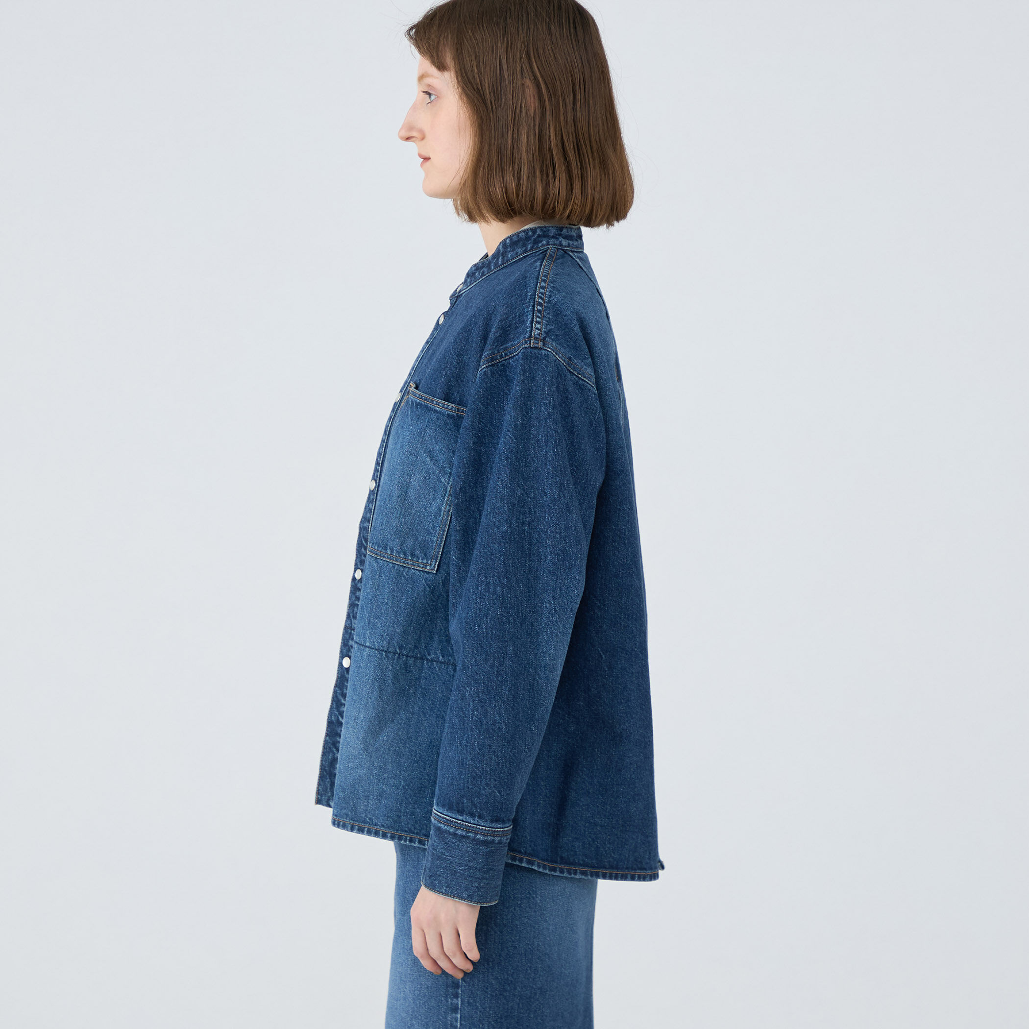 コットンデニム シャツブルゾン｜トゥモローランド 公式通販