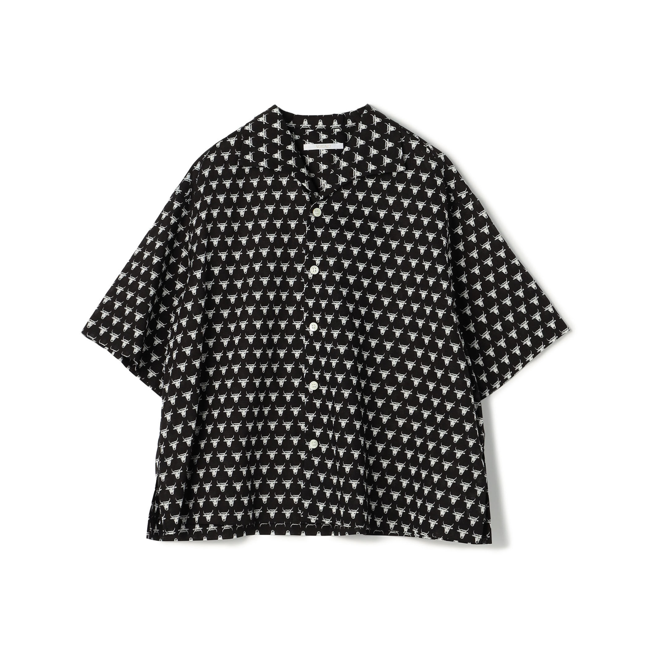 コットンカウプリント オープンカラーシャツ｜トゥモローランド 公式通販