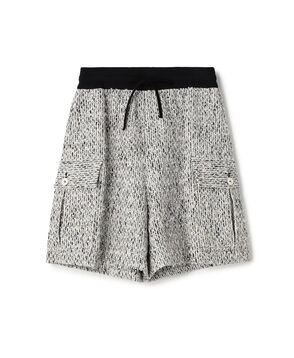 モノトーンツイード ショートパンツ