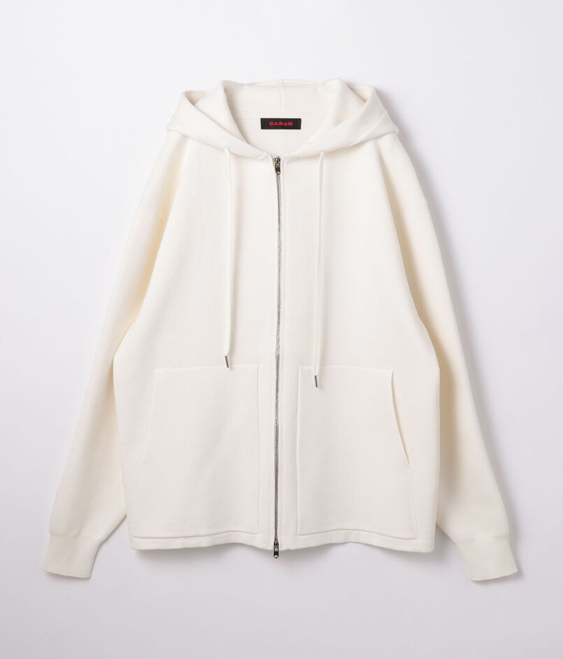 CABaN コットンカシミヤ ジップパーカ