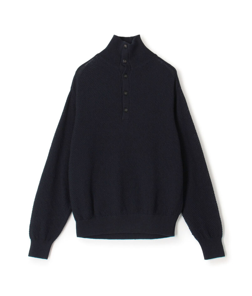 TOMORROWLAND tricot ギマコットンニット スタンドカラープルオーバー