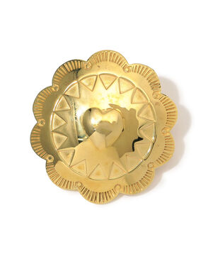 ADRAR Flower Heart ゴールド ブローチピン