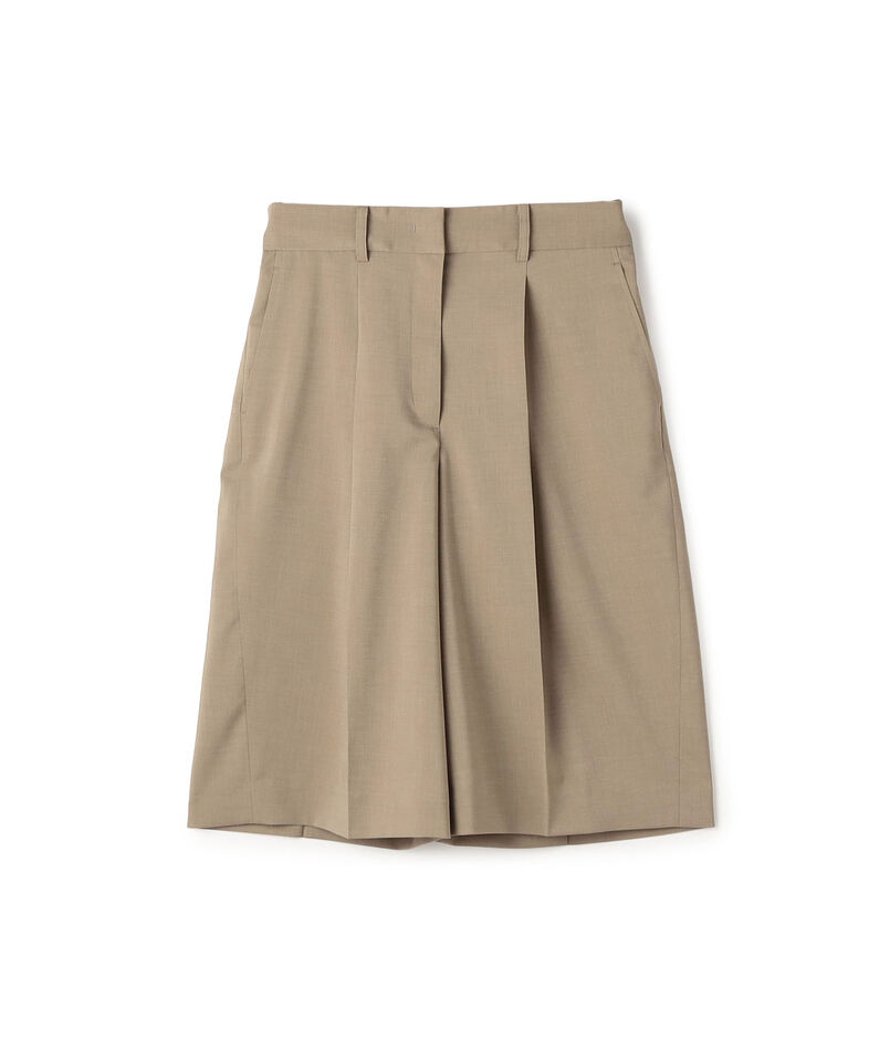 ポリエステルツイル ハーフクロップドパンツ