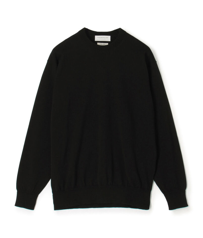 TOMORROWLAND tricot ギザコットン クルーネックプルオーバーニット