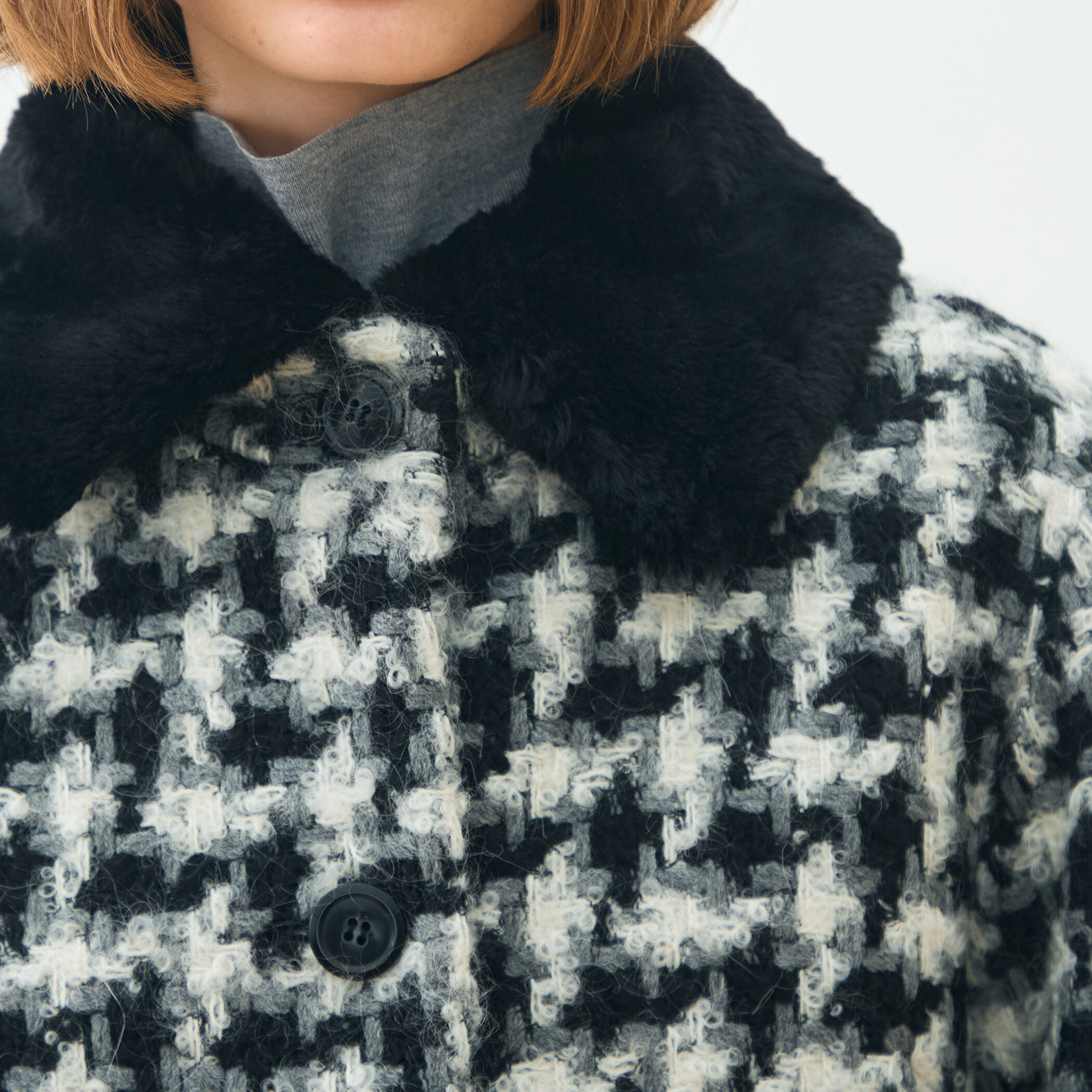 グリハウンドトゥース チェンジカラージャケット｜トゥモローランド