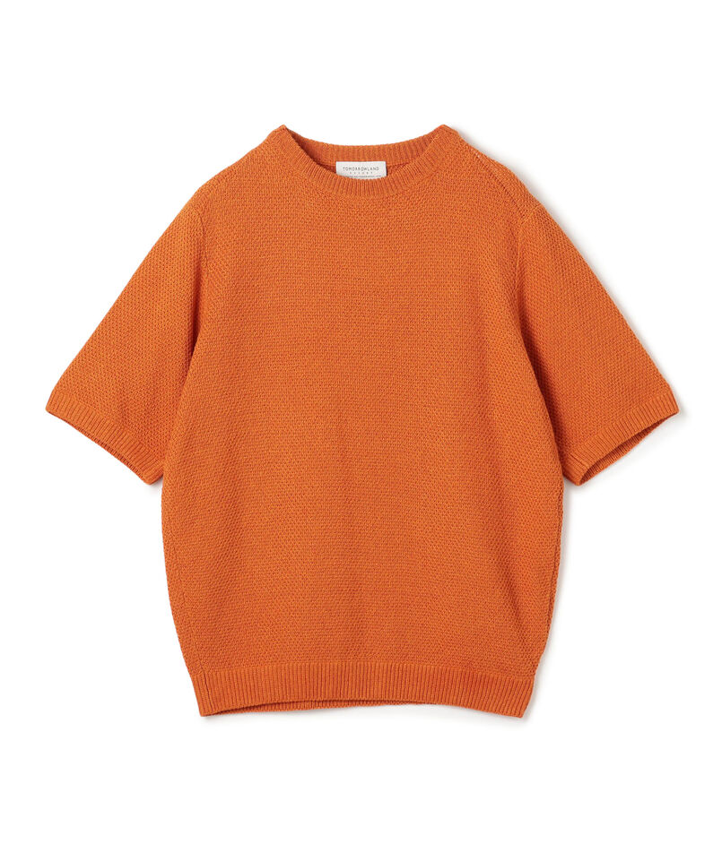 TOMORROWLAND tricot コットンリネン クルーネックプルオーバーニット