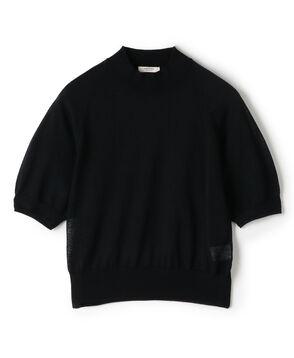 シアーウールブレンド ハーフスリーブプルオーバー