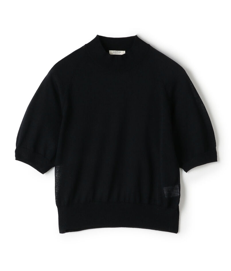 シアーウールブレンド ハーフスリーブプルオーバー