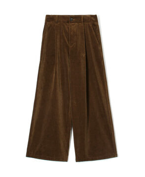 【WEB先行予約】シャンカールコットンコーデュロイ タックワイドパンツ