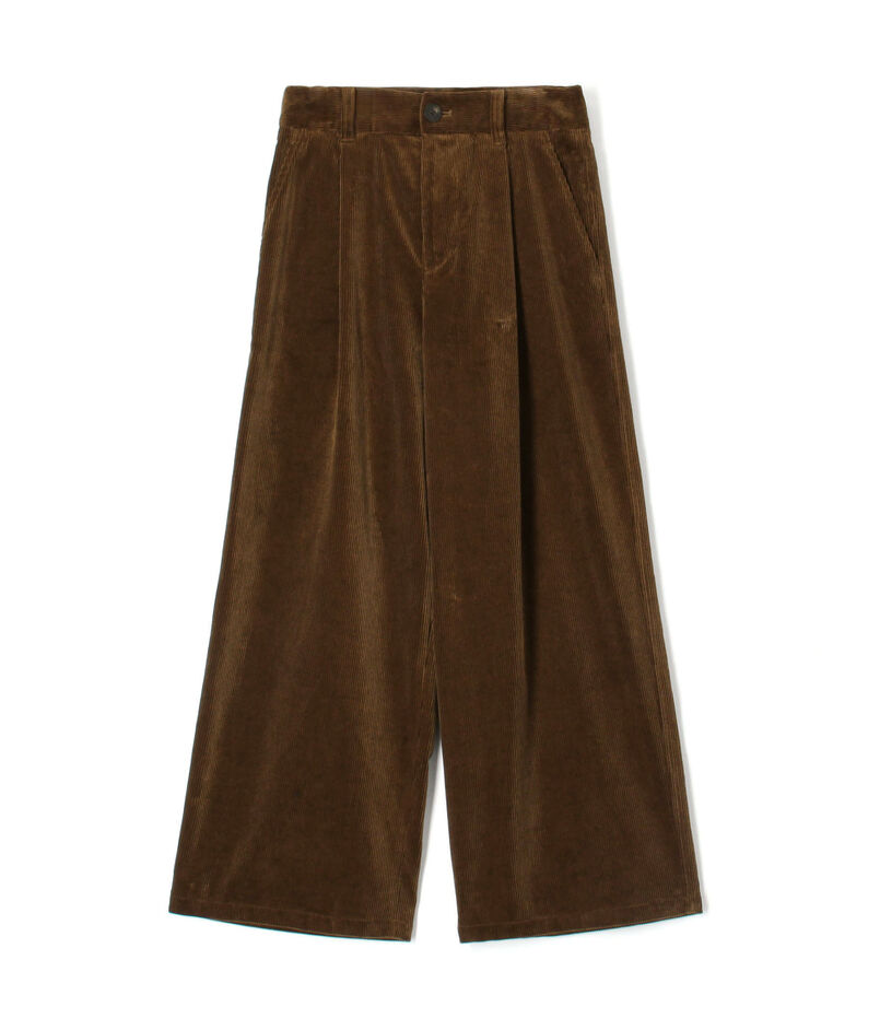 【WEB先行予約】シャンカールコットンコーデュロイ タックワイドパンツ