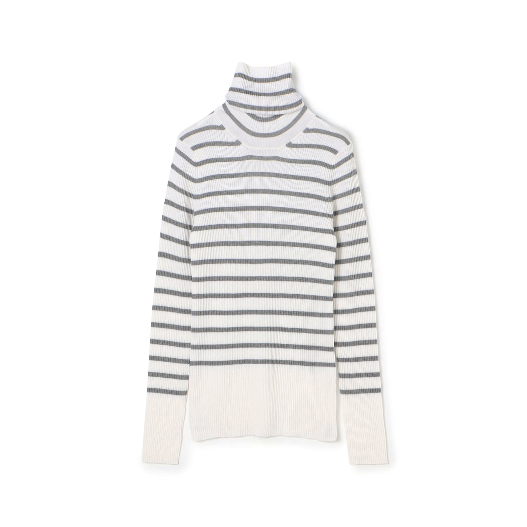 プルミエールウールリブ タートルネックプルオーバー