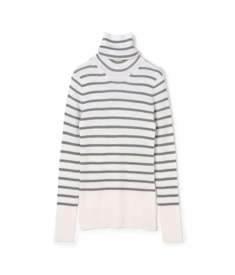 プルミエールウールリブ タートルネックプルオーバー