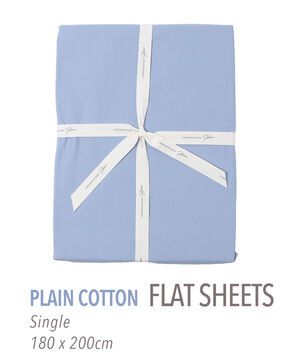 プレーンコットン フラットシーツ（シングル）