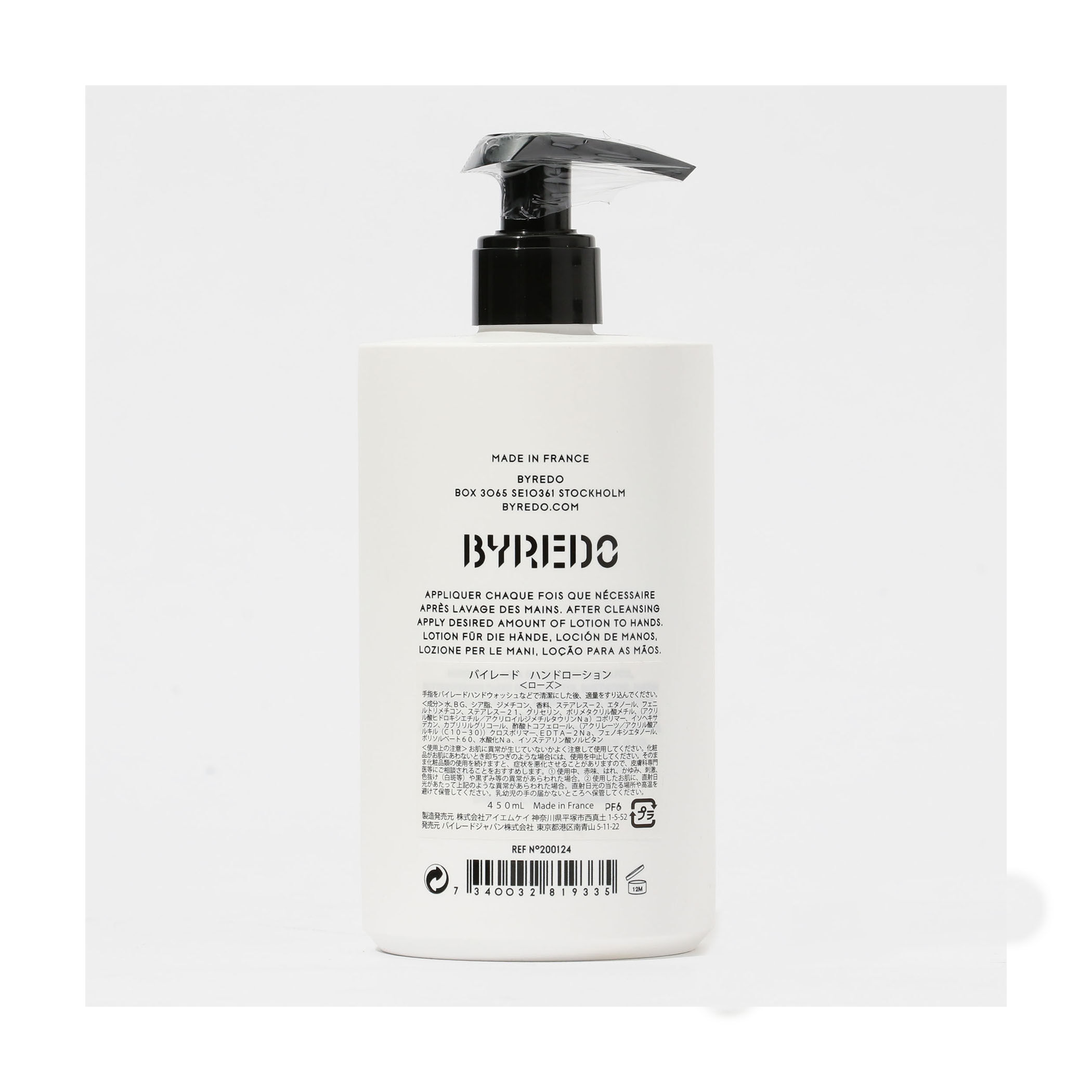 BYREDO ハンドローション 450ml｜トゥモローランド 公式サイト