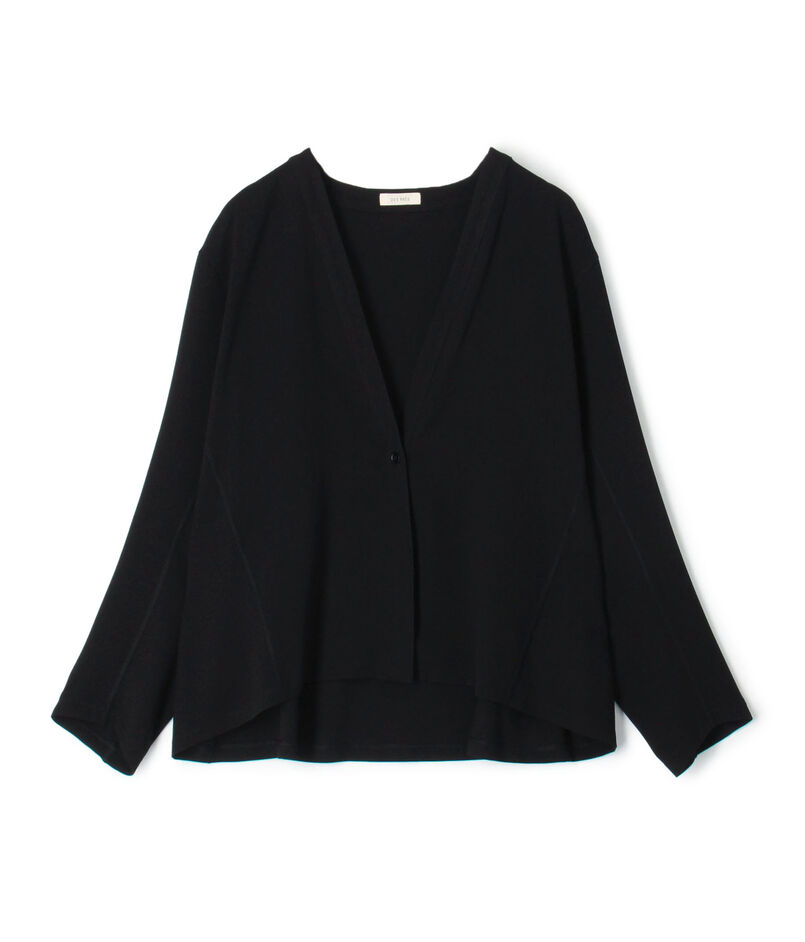 ジャージーライクジョーゼット カラーレスジャケット