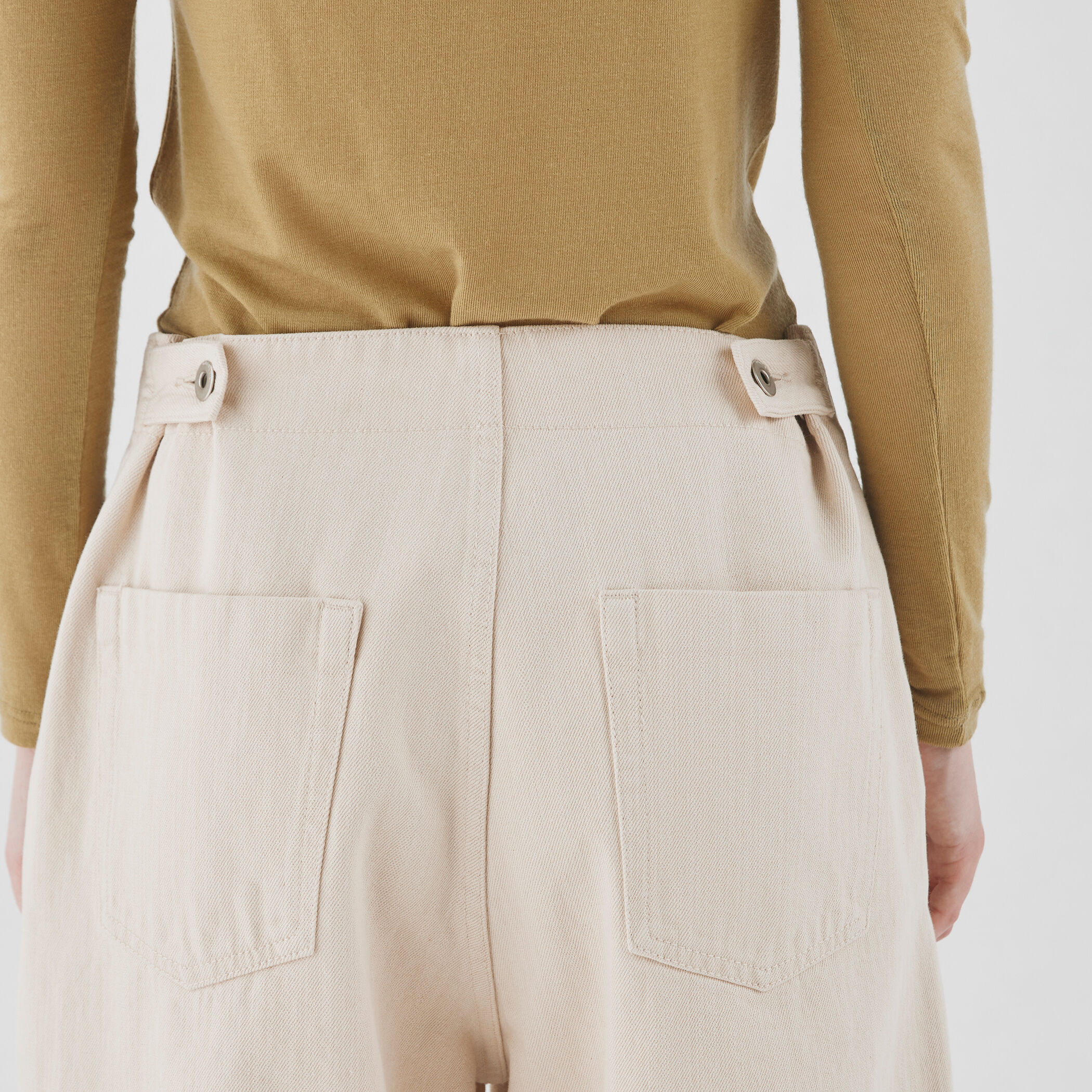 シーアイランドカラーデニム コクーンパンツ｜トゥモローランド 公式通販