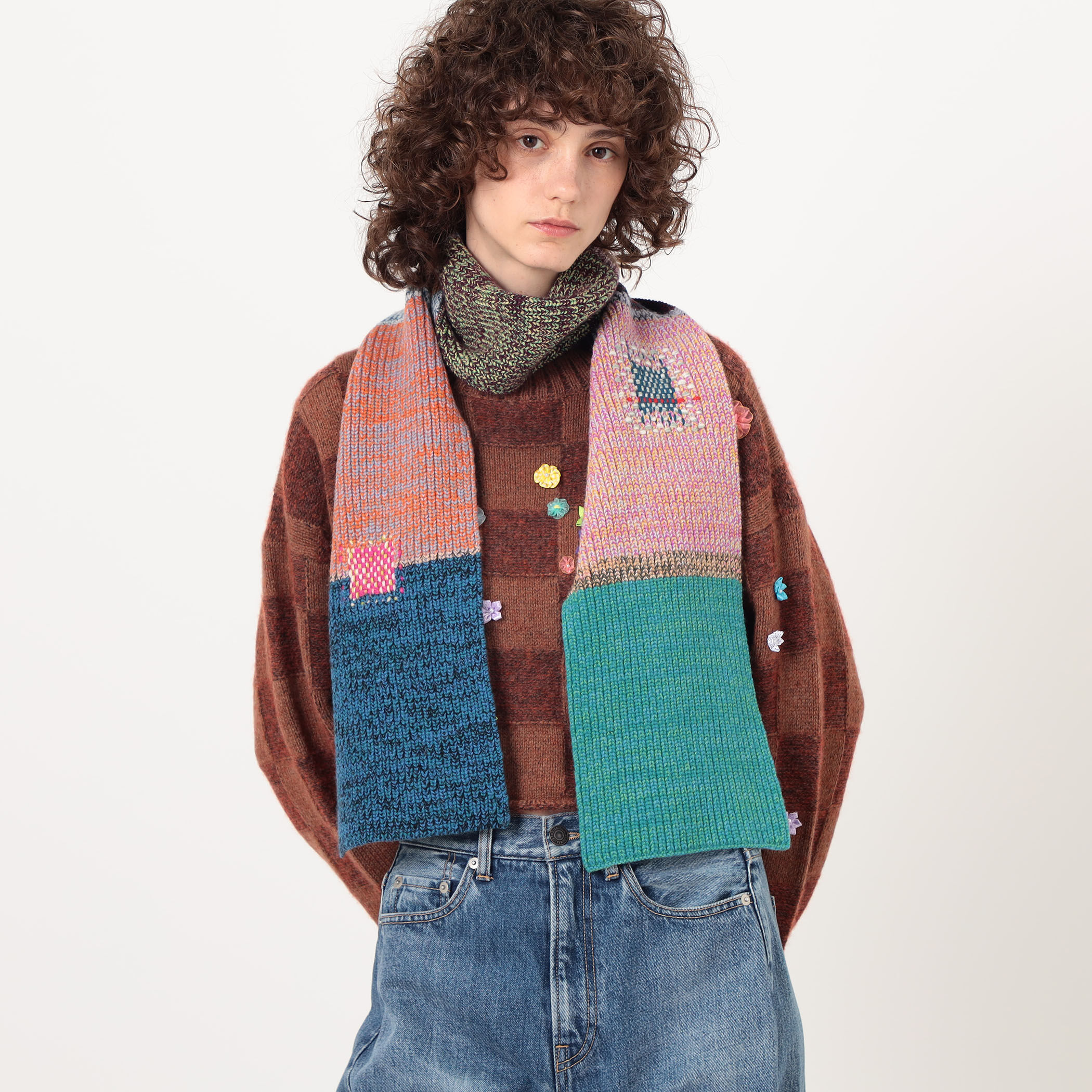 Waste Yarn Project SCARF ニットマフラー｜トゥモローランド 公式サイト