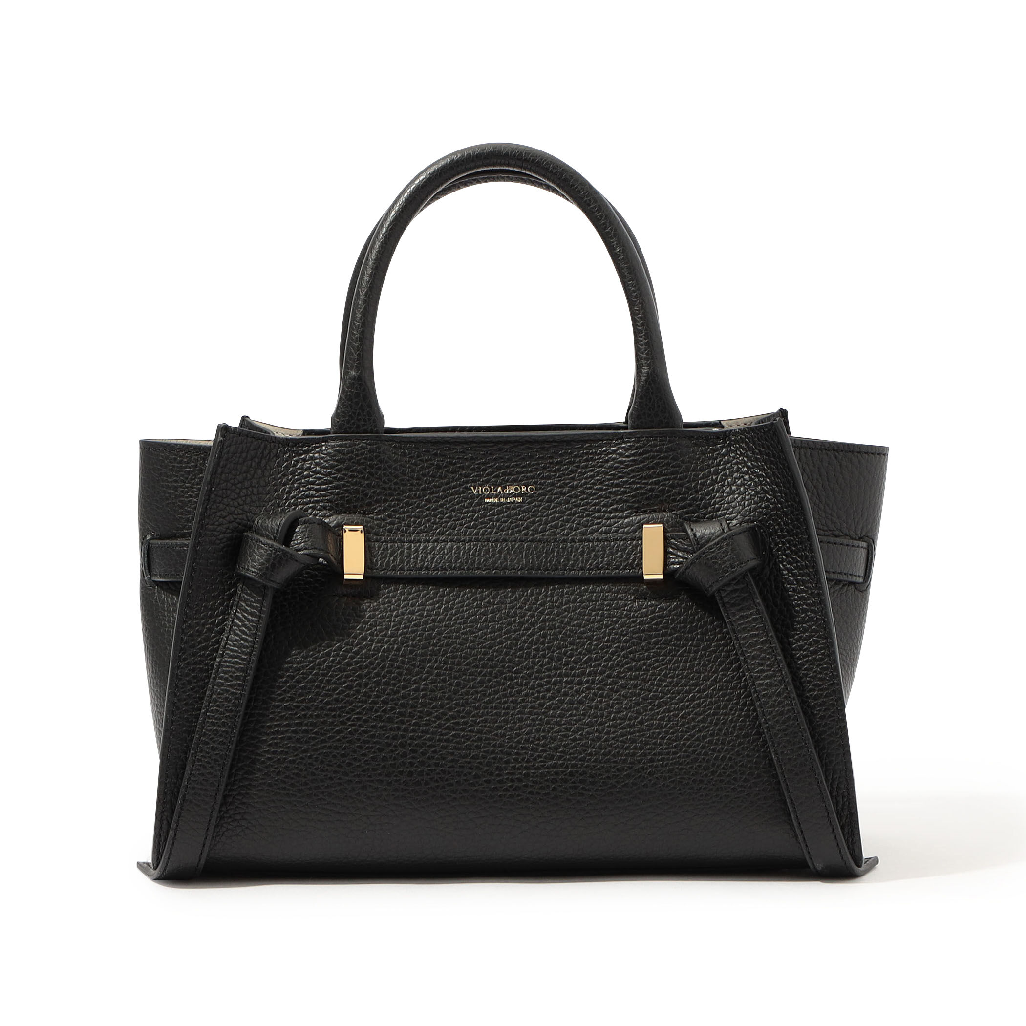 VIOLAd'ORO イタリアンWフェイスレザーミニトートバッグ