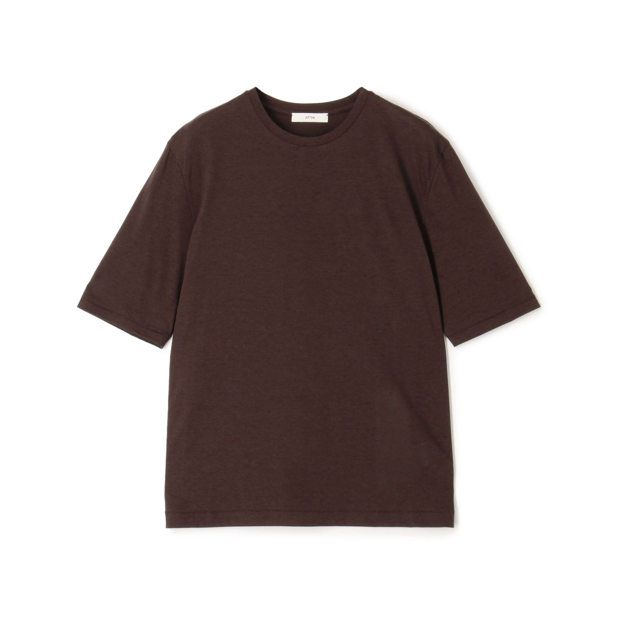 ATON ブラウン パーフェクトショートスリーブTシャツ　美品 SUVIN 60/2 | PERFECT FIT T-SHIRT – ATON | エイトン