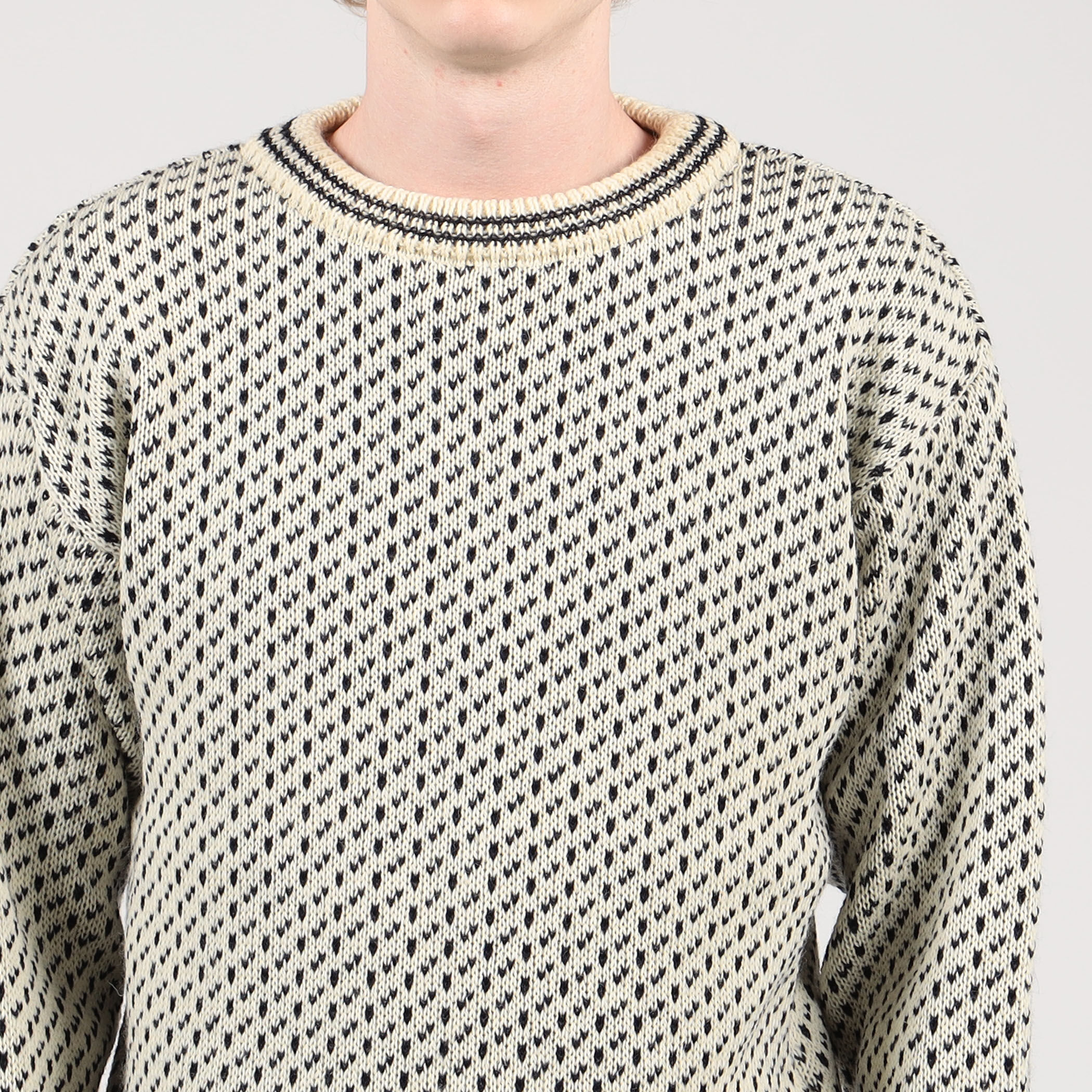 MILLER RAYNER クルーネックリンクニットプルオーバー