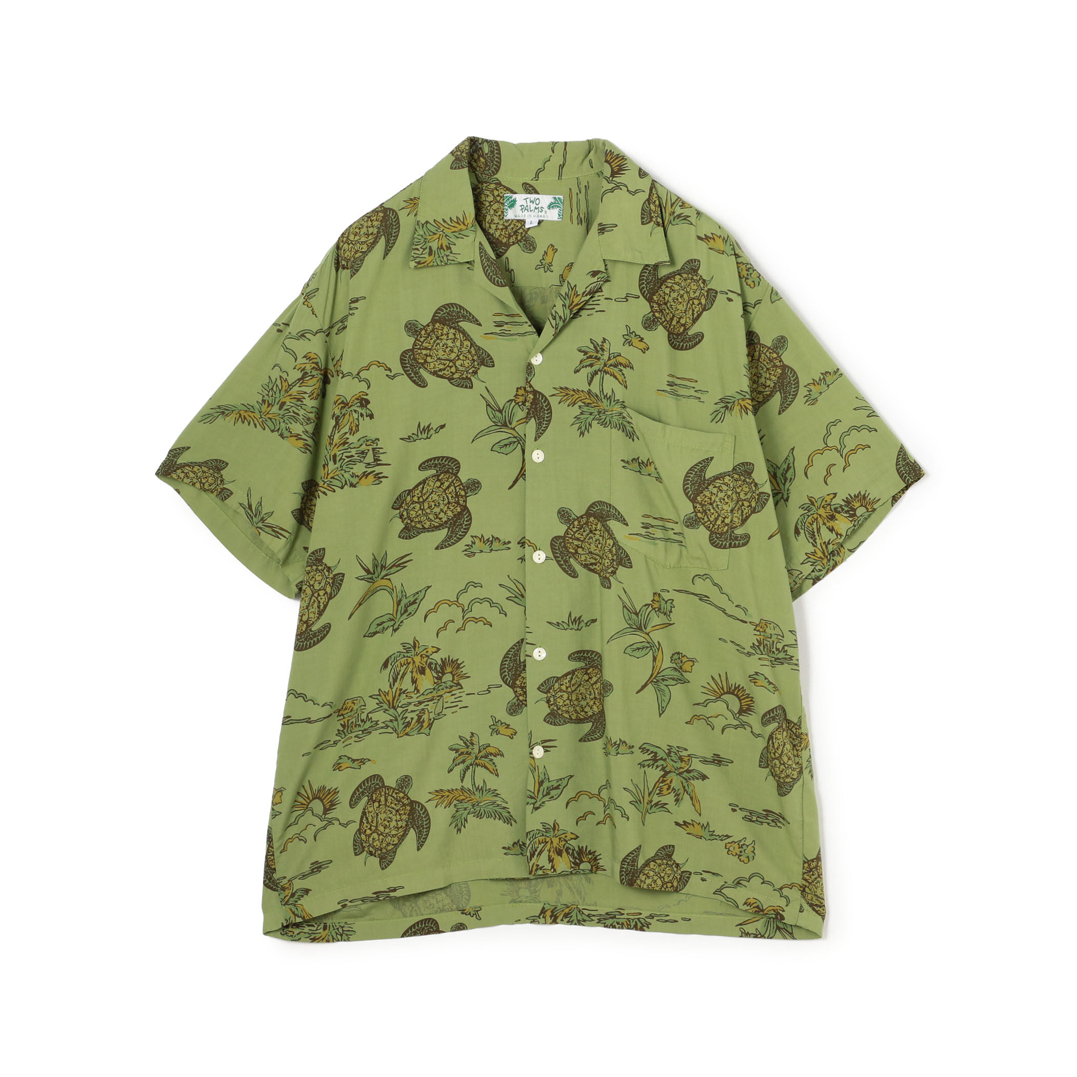 楽天市場】【メンズアロハシャツ】TWO PALMS ヤシの木柄〔シャツ