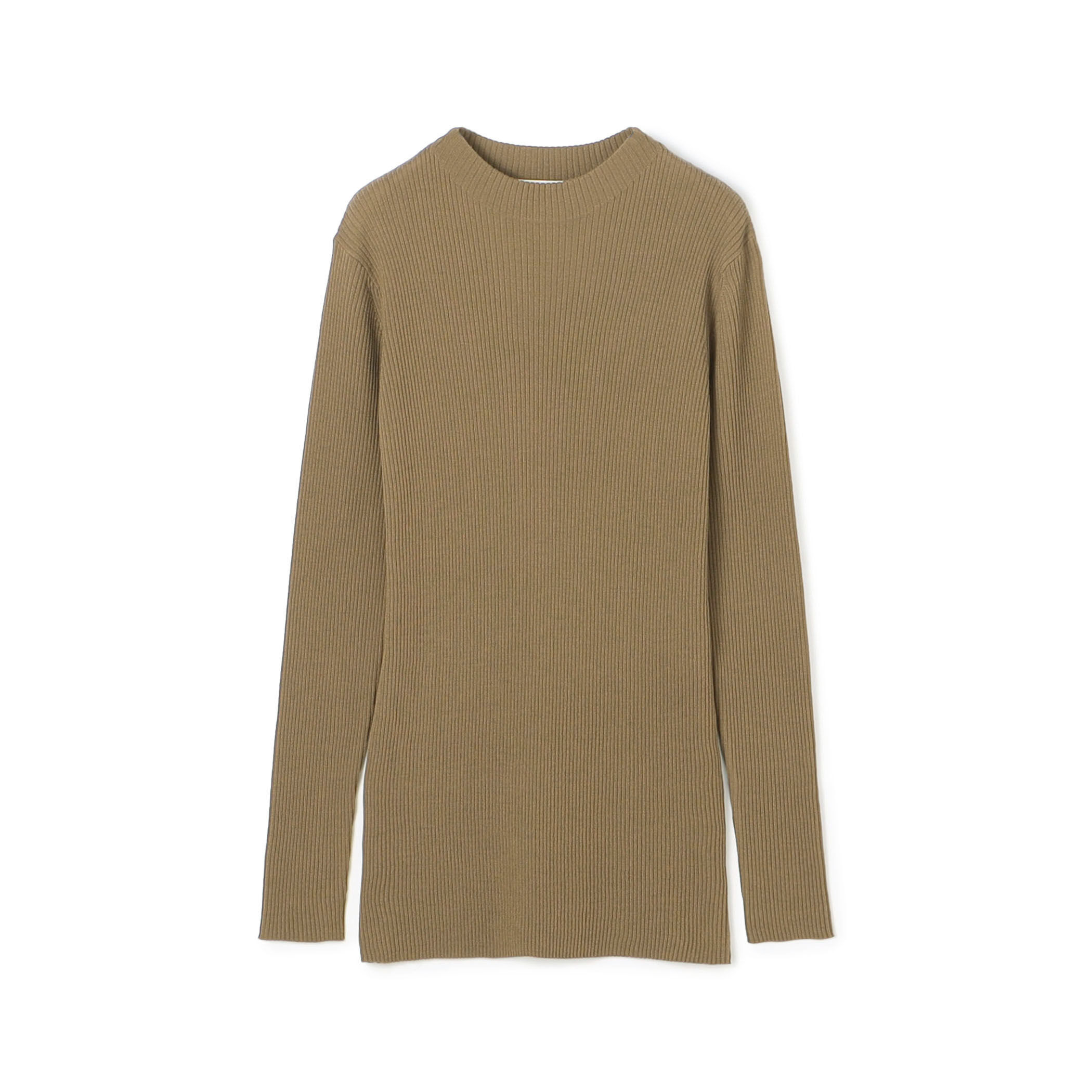 ebure ウールビルドネックリブニット 予約]ボトルネックリブニットトップス/ボルドー – Lumier