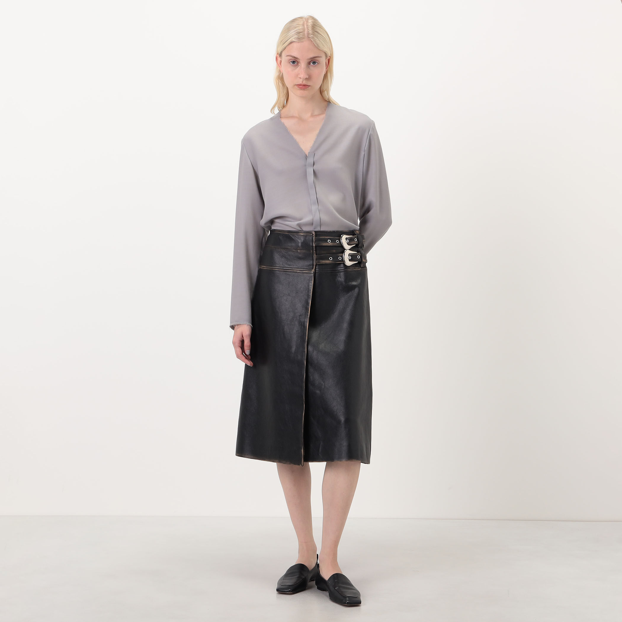NAMACHEKO FLORA LEATHER SK レザースカート｜トゥモローランド 公式サイト
