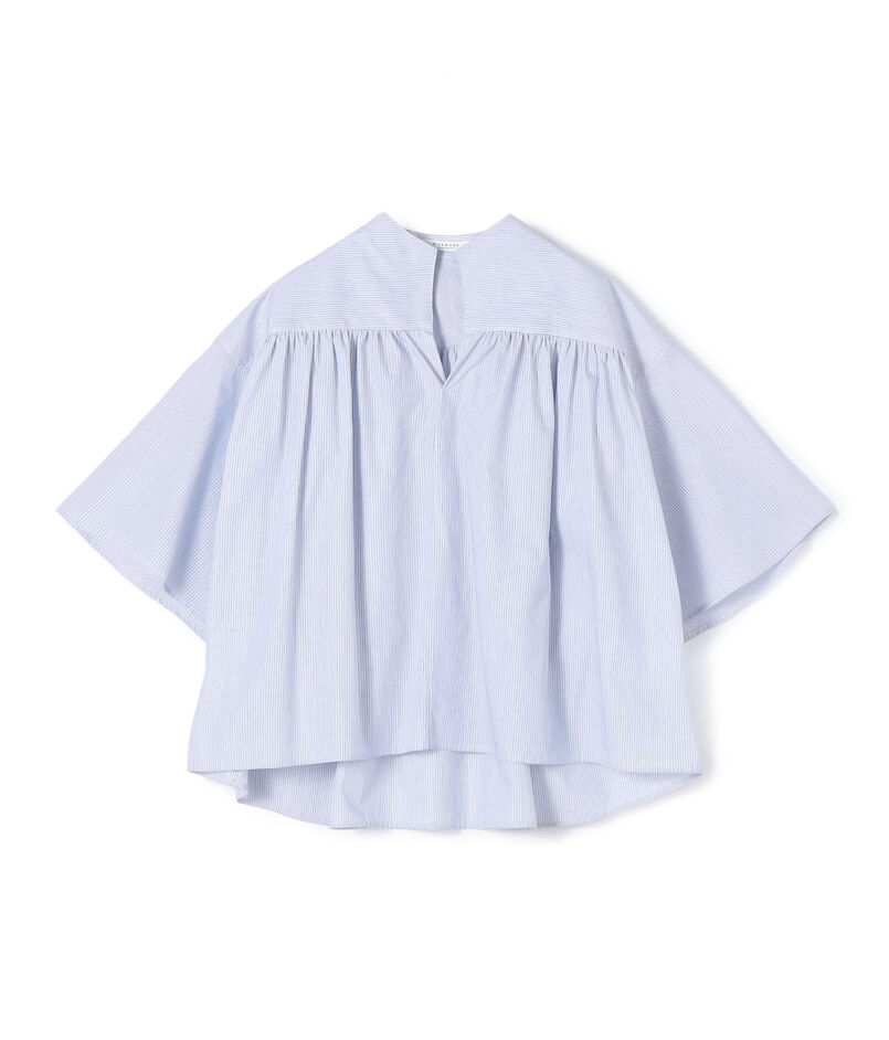 コットンブロード ギャザーブラウス