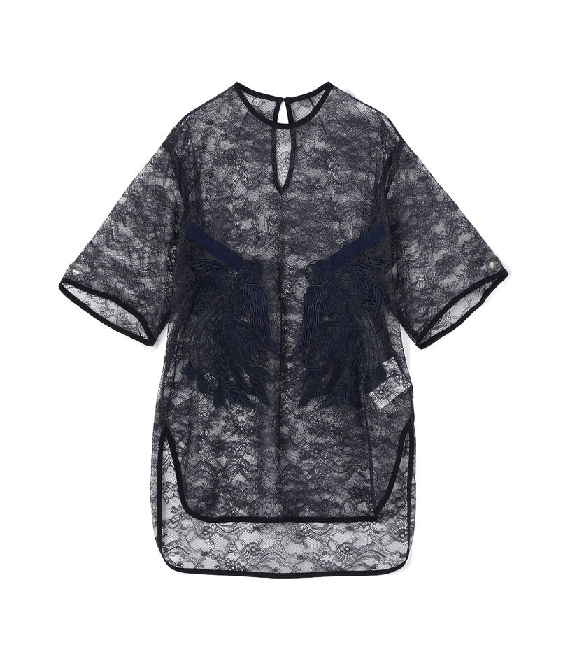 Mame Kurogouchi Raschel Lace Embroidered Top レースエンブロイダリーブラウス