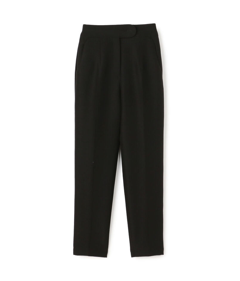 Mame Kurogouchi Silk Wool Double Cloth Tapered Trousers