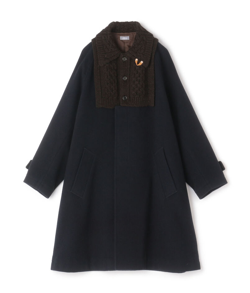 kolor / BEACON ニットメルトンコンビ コート