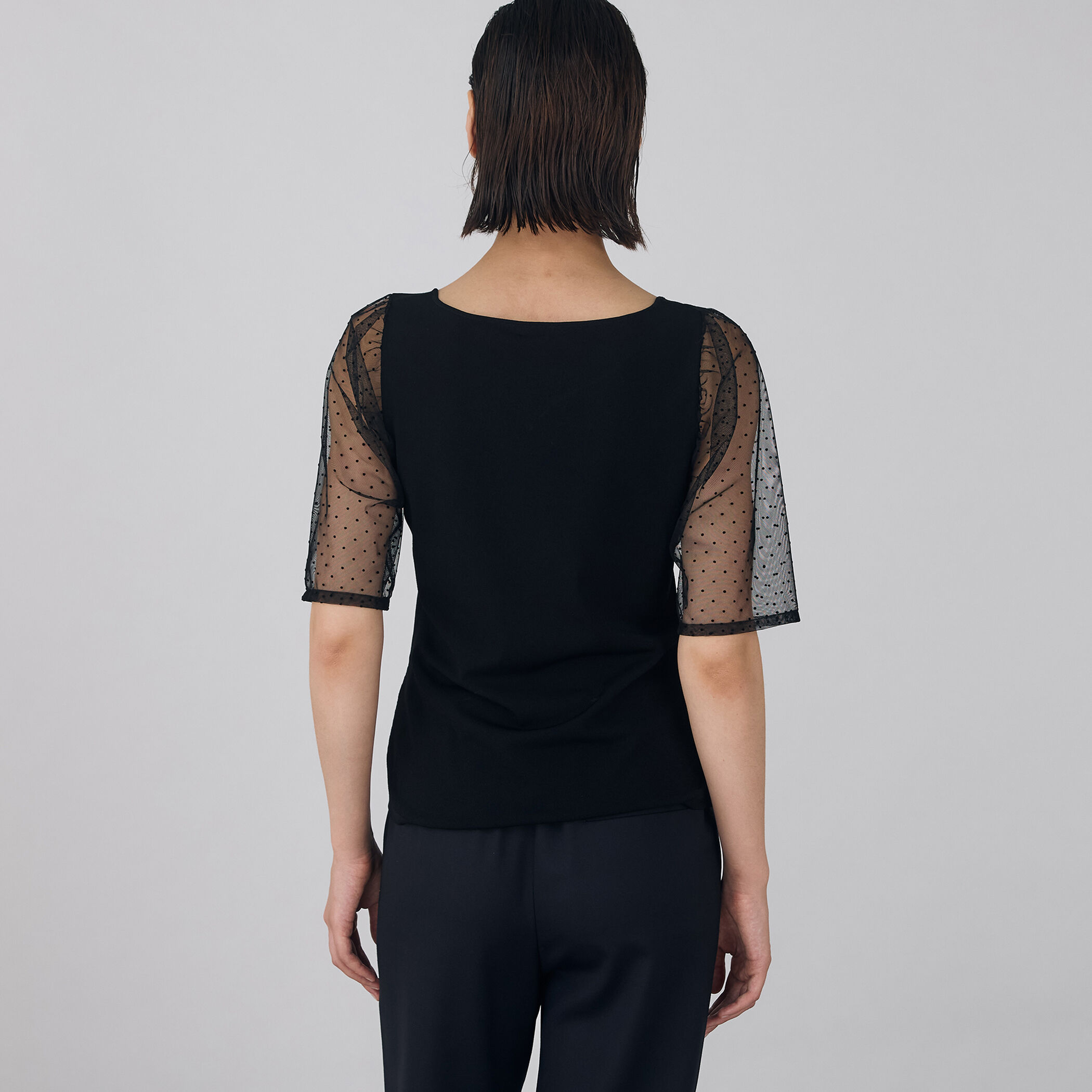 DES PRES - デプレ トゥモローランド 24AW マットレーヨンストレッチ パフスリーブ DES PRES - デプレ トゥモローランド 24AW マットレーヨン