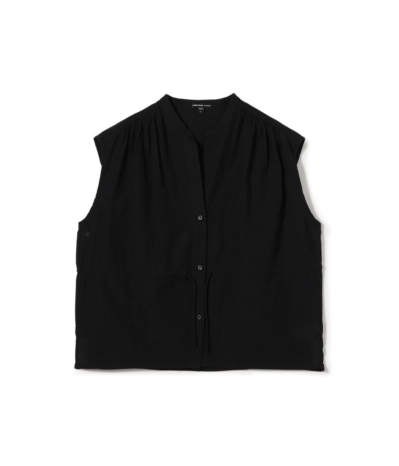 コットンシルクサッカー スリーブレスブラウス WSHS3116