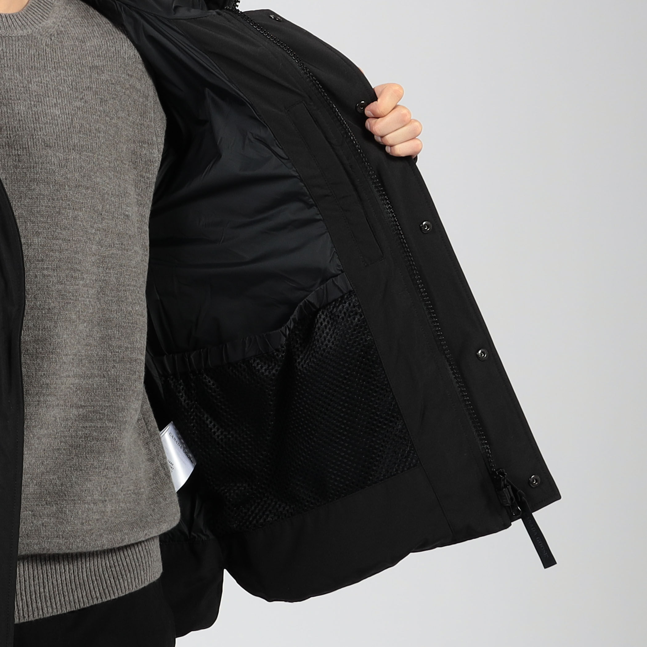 CANADA GOOSE MacMillan Parka Black Label ポリエステルコットン