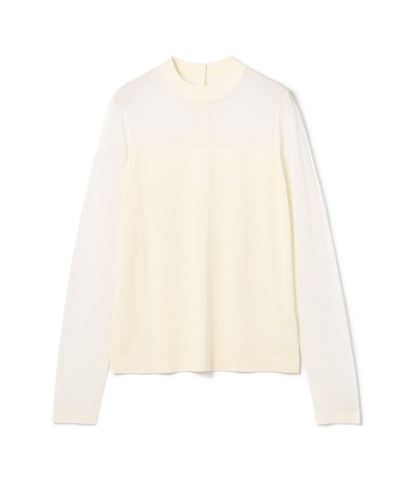 ハイツイストシルクストレッチ ハイネックプルオーバー