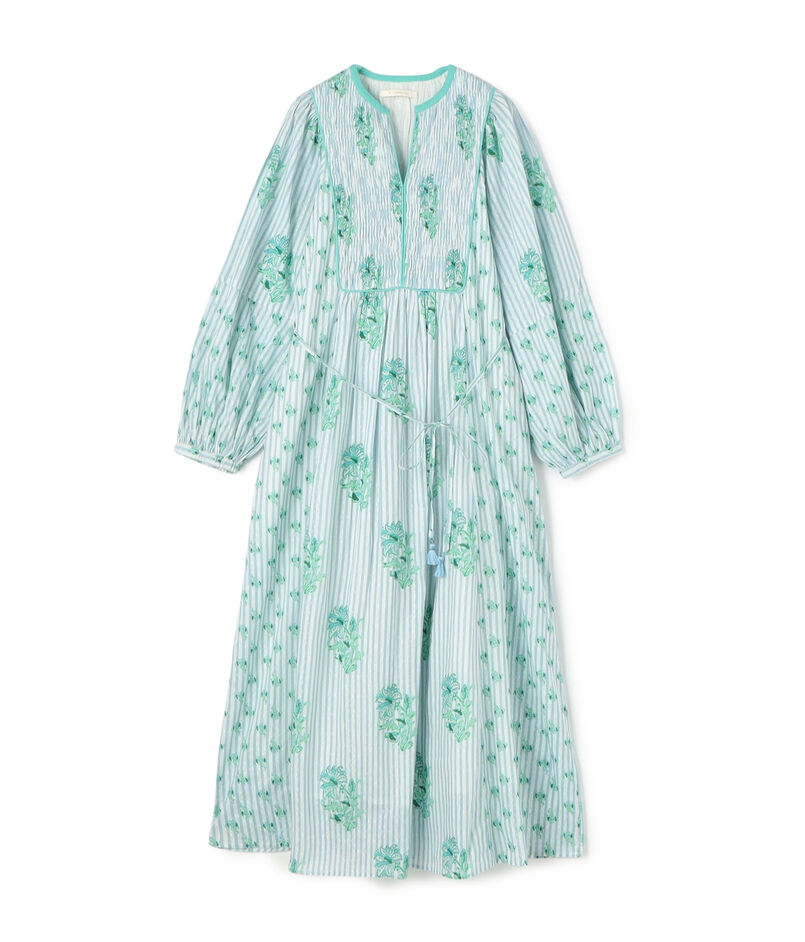 ne Quittez pas PRINT SHIRRING ドレス