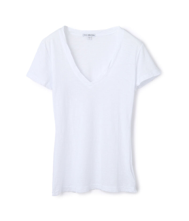 スラブジャージー ＶネックＴシャツ WUA3695