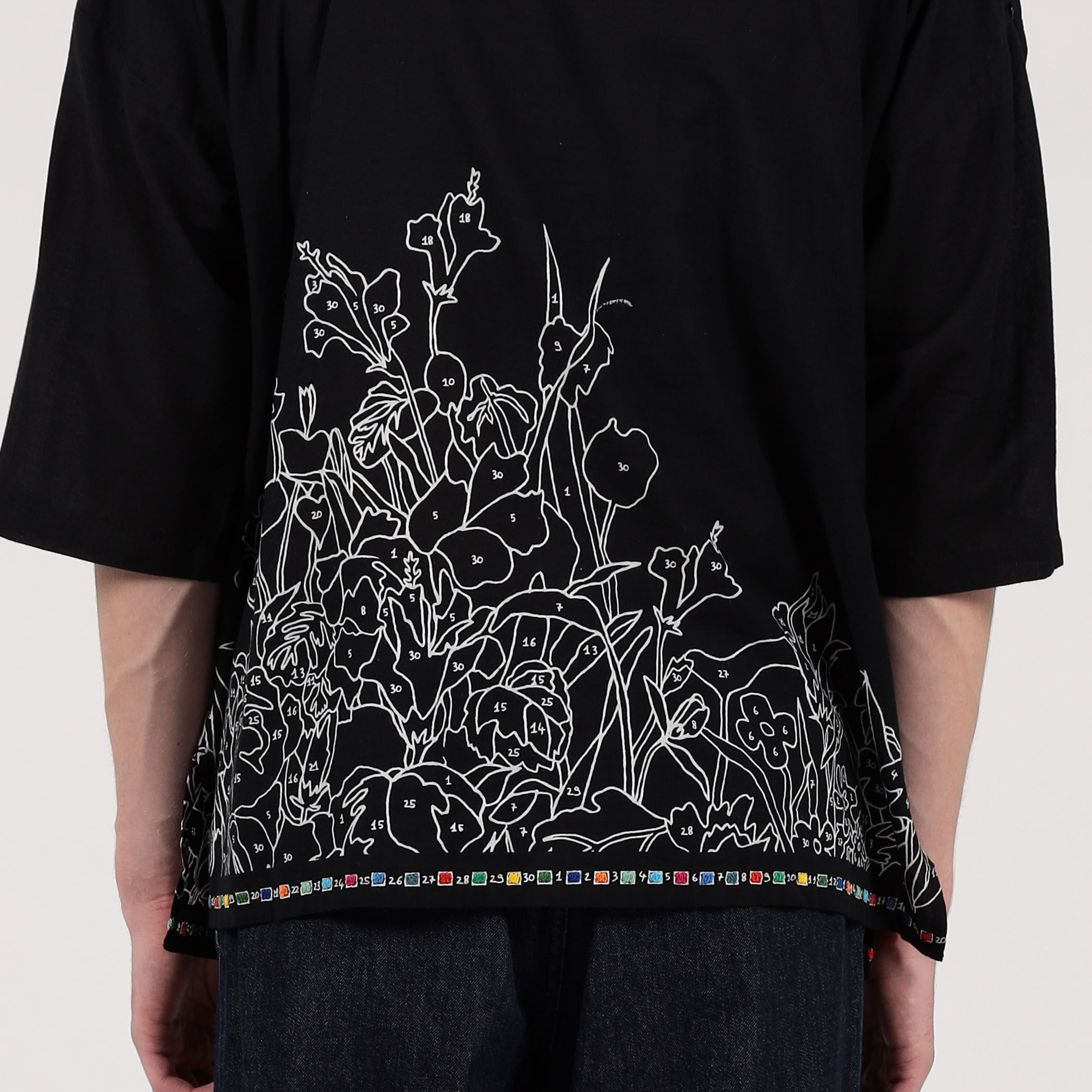 mii THE FUMI KAFTAN エンブロイダリー ショートスリーブシャツ