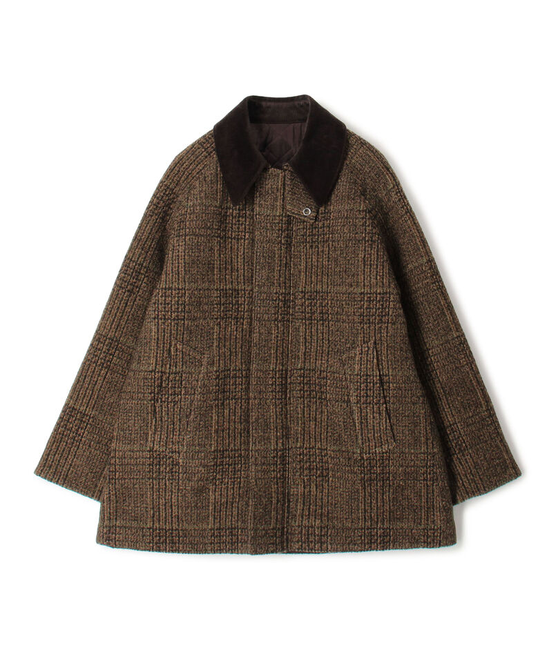 ウールレーヨンブークレ フィールドコート