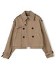HYKE CROPPED TRENCH COAT