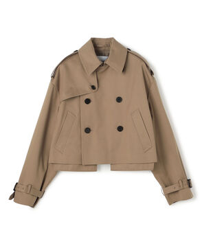 HYKE CROPPED TRENCH COAT