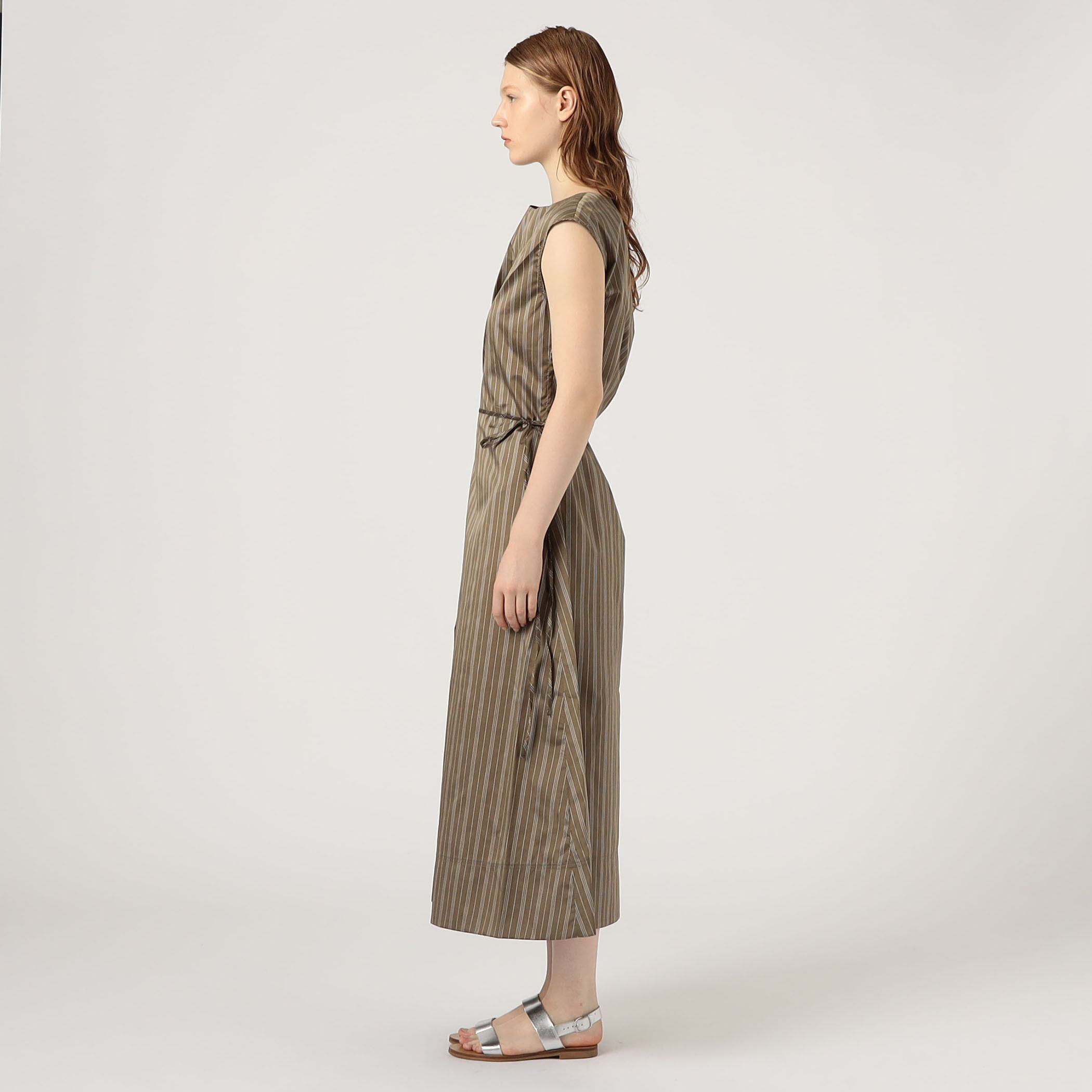 MKDT STUDIO DAJA STRIPE SILK ワンピース｜トゥモローランド