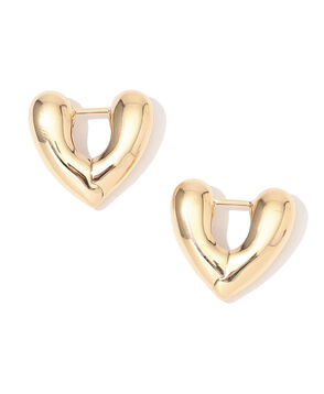 Annika Inez HEART HOOPS S ゴールドピアス